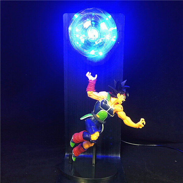 Dragon Ball Z Gokou Son Goku s Father Bardock Statue Figure LED DIY Lamp LA10062169