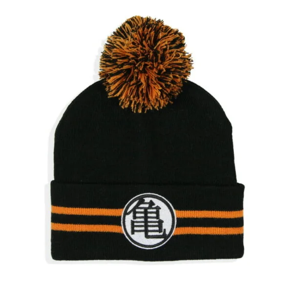 Dragon Ball Z Goku Master Roshi Turtle Hermit Logo Cuff Pom Beanie BE06062054