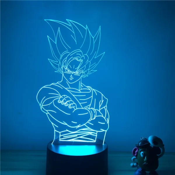 Dragon Ball Z Goku Super Saiyan Cool Figure 3D Nightlight 7 LA10062157