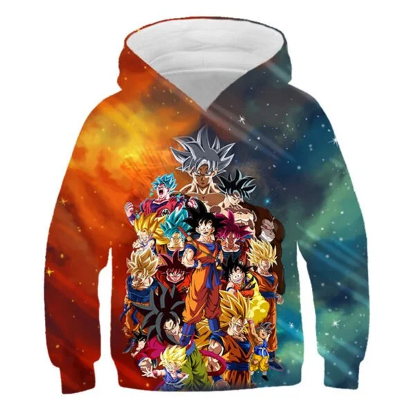 Dragon Ball Z Goku Vegeta Autumn Winter Boys Girl Dragon Ball Hoodies Clothing Toddler Goku Vegeta Hooded Top SW11062453