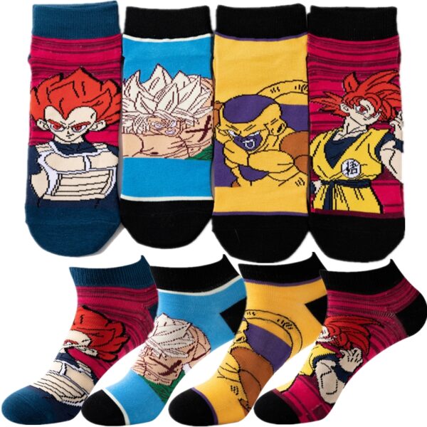 Dragon Ball Z Goku & Vegeta Cartoon Trendy Socks SO06062074