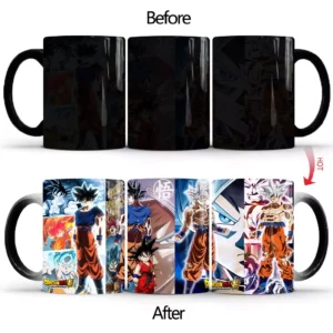 Dragon Ball Z Goku Vegeta Heat Reactive Colorful Ceramic Cup Coffee Mug MG06062030