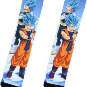 Dragon Ball Z Goku & Vegeta Super Saiyan God Crew Socks SO06062025