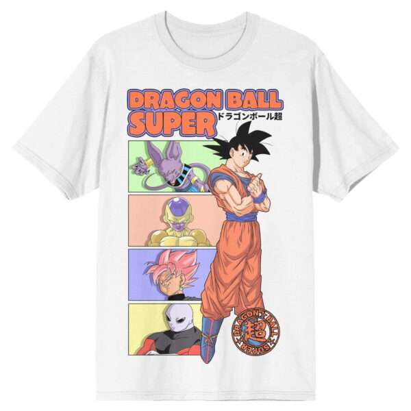 Dragon Ball Z Goku and Villains Men s White Vintage Graphic Sweatshirt SW11062497