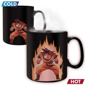 Dragon Ball Z Kaioken Goku 16oz Heat Change Coffee Mug & Coaster Gift Set MG06062037
