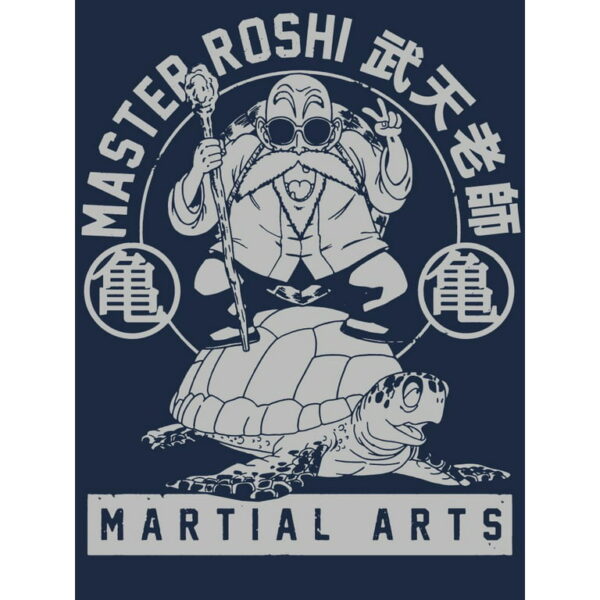 Dragon Ball Z Master Roshi Turtle School Men s Navy Tee PO11062375