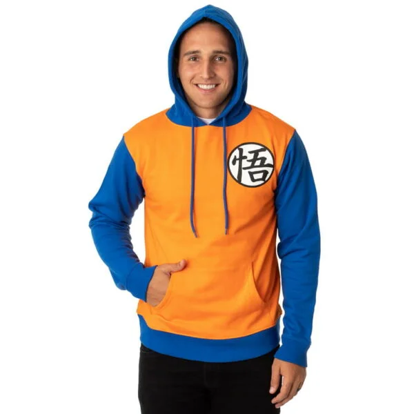 Dragon Ball Z Mens Goku Kanji Emblem Pullover CO07062456