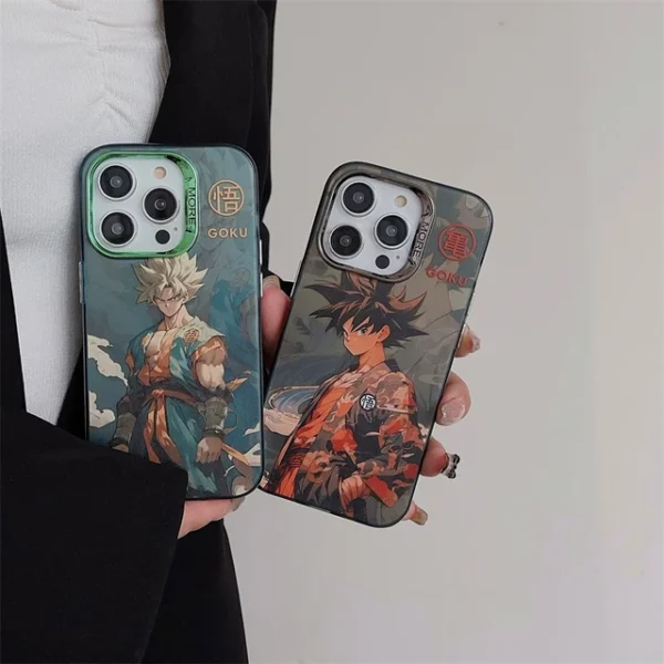 Dragon Ball Z Plating Shockproof Phone Case for iPhone 15 PC06062327