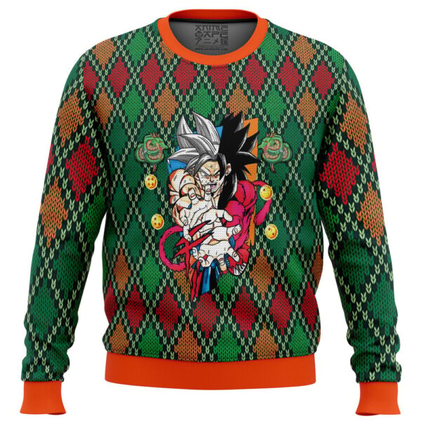 Dragon Ball Z SSJ4 Goku Ugly Christmas Sweater UG07062024