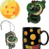 Dragon Ball Z Shenron 16oz Coffee Mug Gift Set with Coaster, Air Freshener, Auto Magnet MG06062101