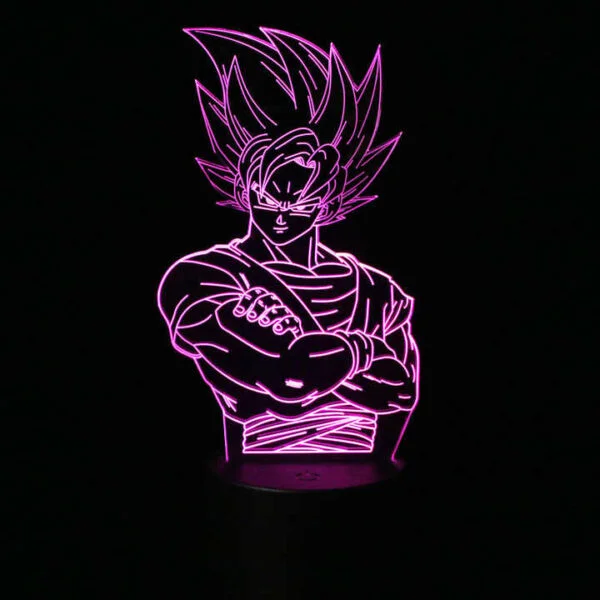 Dragon Ball Z Son Goku Anime 3D Night Lights Broly Vegeta LA10062036