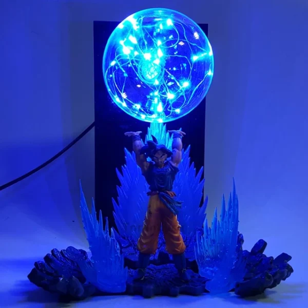 Dragon Ball Z Son Goku Anime Figures Spirit Bomb Led Light LA10062288