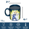 Dragon Ball Z Super Saiyan Vegeta Saiyan Pride 16 oz Ceramic Coffee Mug MG06062382