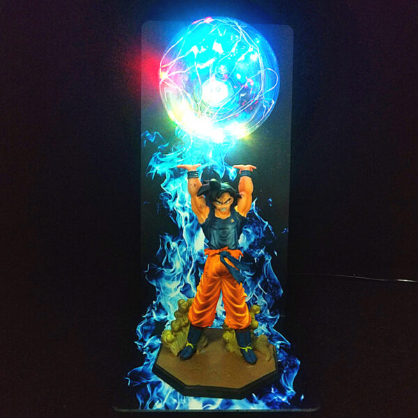 Dragon Ball Z Ultra Instinct Son Goku Action Figure DIY Light Figure DBZ Power Bomb LED Creative Bedroom Decor Collectible Toy LA10062181