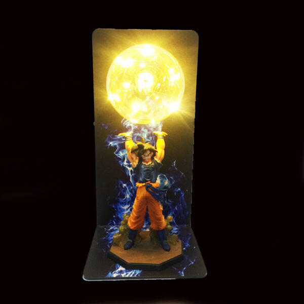 Dragon Ball Z Ultra Instinct Son Goku Figurine Action Figures DIY Lamp DBZ Strength Bombs LED Bedroom Ornament Decorative Toys LA10062038