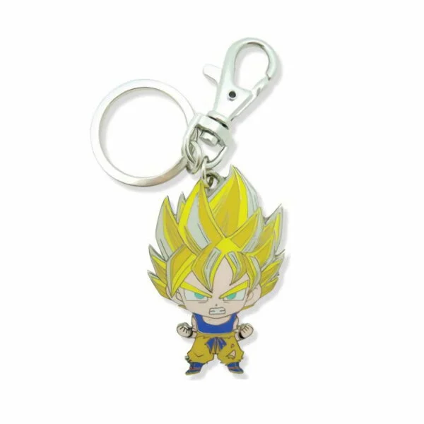 Dragon Ball Z Sd Super Saiyan Goku Metal Keychain KC07062460