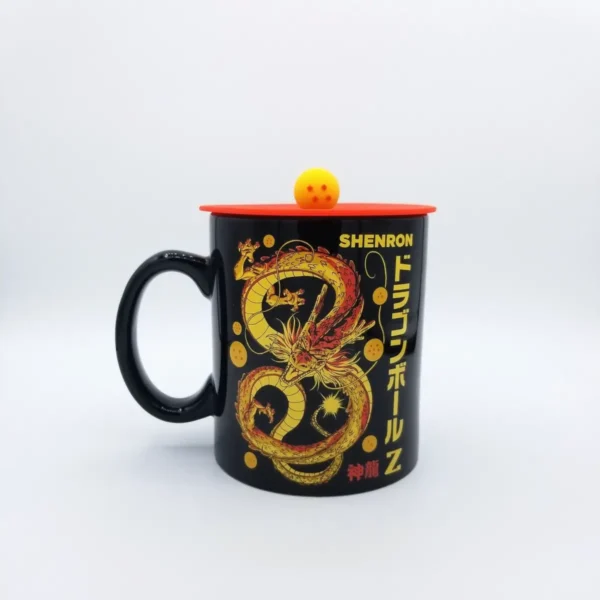 Dragon Ball Z Shenron 16 oz. Ceramic Silicone Coffee Mug with Lid MG06062222