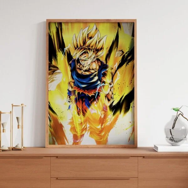Dragon Ball z Goku Print Manga Japanese Wall Art Super Saiyan Poster WA07062009