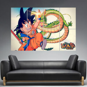 Dragon Ball. Goku & Shenron Wall Art Poster Great Format A0 Wide Print WA07062370