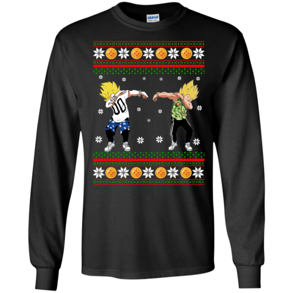 Dragon Ball Goku & Vegeta Dab Christmas Sweater, Shirt UG07062048