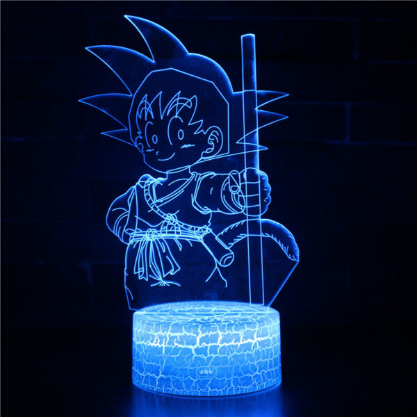 Dragons Balls Super Saiyan Son Goku Vegeta 3D LED Night Light Figure Toys Lamp Home Decoration Birthday Christmas Children s 2 LA10062149