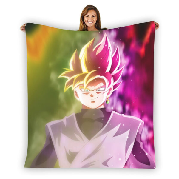 Epic Style Super Saiyan Rose Goku Black Blanket TA10062182