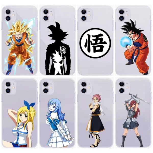 Fairy Goku Tail Transparent Hollow Out Case for iPhone 15 PC06062247