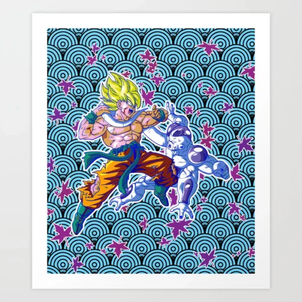 Frieza Face Off Art Print by Adrian Meow TA10062149
