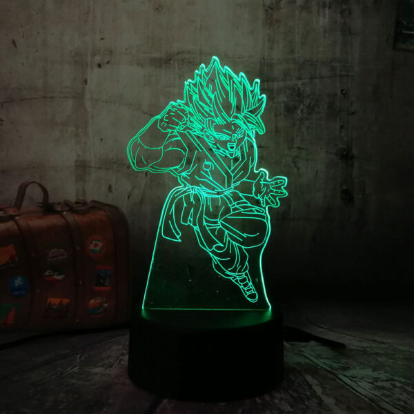 GOKU SAIYAN DRAGONBALL Z DBZ 3D Acrylic LED 7 Colour Night Light Touch Lamp LA10062167