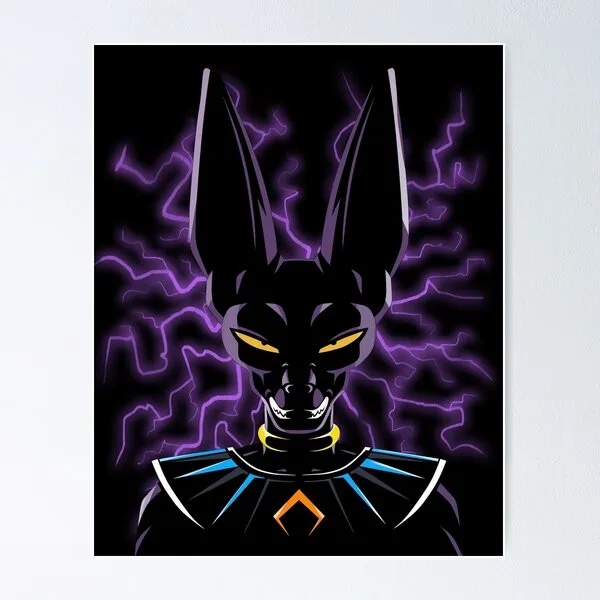 God of Destruction Beerus Clear Background Wall Hanging TA10062032