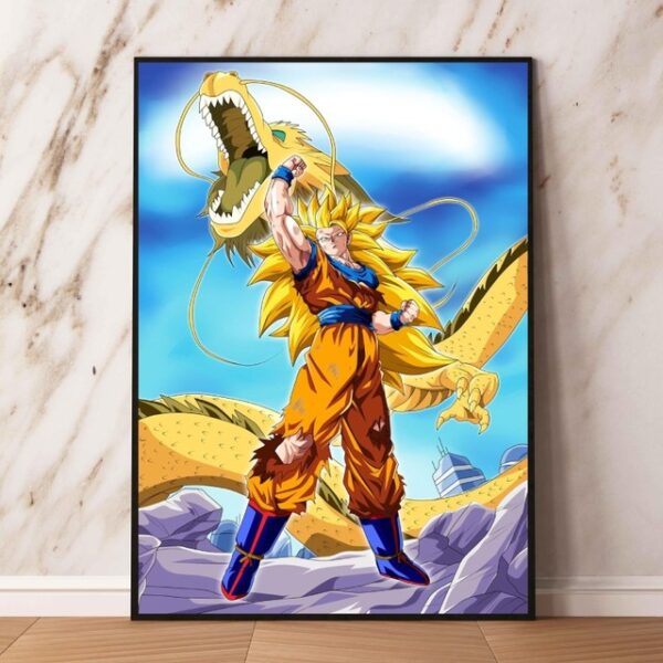 Goku Android 18 Canvas Artwork Painting Birthday Poster PO11062436
