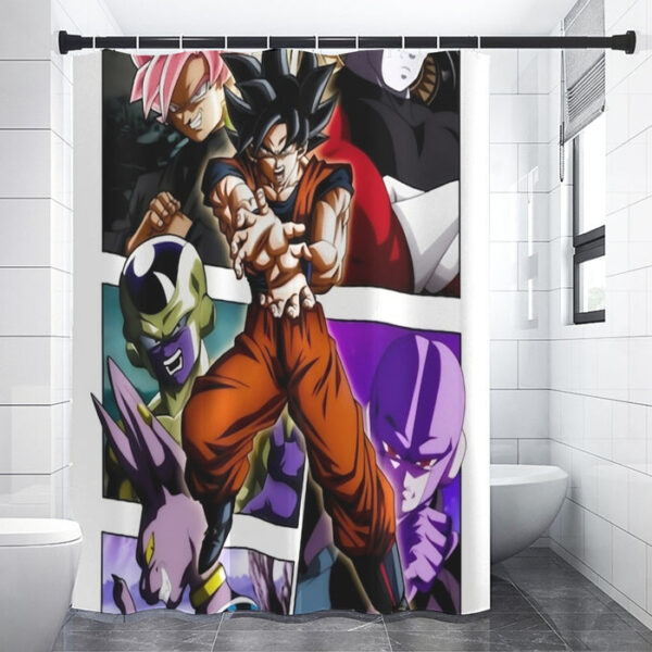 Goku Black Kamehameha Dragon Ball Z Shower Curtain SC10062079