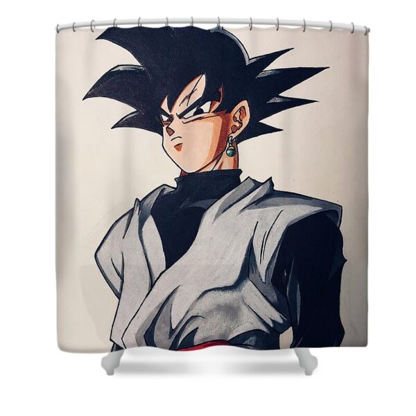 Goku Black Shower Curtain by Kalub Dailey Fine Art America SC10062166