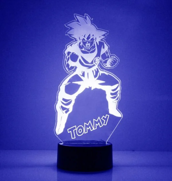 Goku Dragon Ball Z Personalized FREE Night Light Lamp with LED Remote Control LA10062041