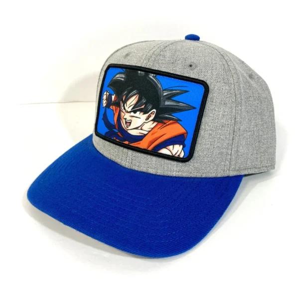 Goku Snapback Hat Dragon Ball Z Heather Gray Patch HA06062006