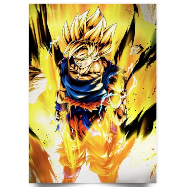 Goku Super Saiyan Japanese Wall Art Manga Print PO11062017