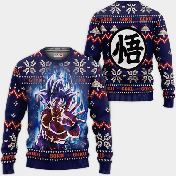 Goku Ultra Instinct Ugly Christmas Dragon Ball Sweater UG07062027