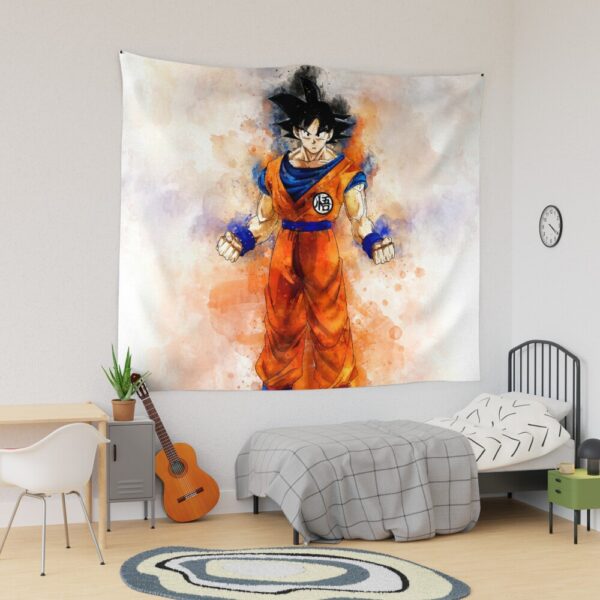 Goku Watercolor Art Tapestry Dragon Ball Z Collection TA10062247