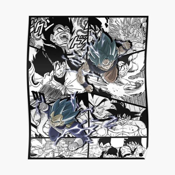 Goku and Vegeta manga version Dragon ball super Premium Shower Curtain SC10062128