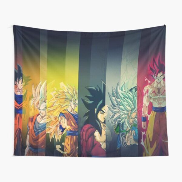 Goku s Ultimate Form Tapestry sold by Borja TA10062267