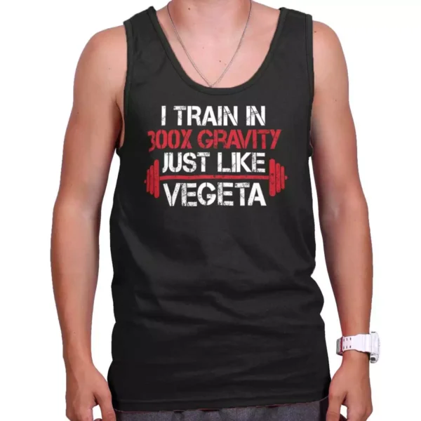 Gravity Gym Workout Gift Anime Vegeta Tank Top T Shirts Tees Men Women TT07062025