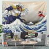 Great Wave Goku Vs Vegeta Room Decor Tapestry TA10062099