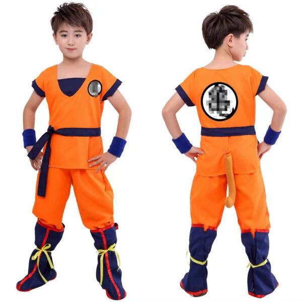 Halloween Kids Boy Girl Son Goku Cosplay Costume Wig CO07062457