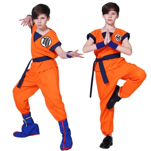 Halloween Kids Children Son Goku Cosplay Costume Anime CO07062416