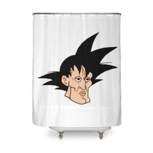 Handsome Goku Shower Curtain by Curlyneighbor s Artist Shop SC10062182