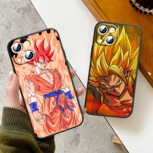 Hot Anime Dragon Ball Goku Phone Case for Apple iPhone 11 12 13 14 Max Mini 5 6 7 8 S SE X XR XS Pro Plus Black Soft PC06062241