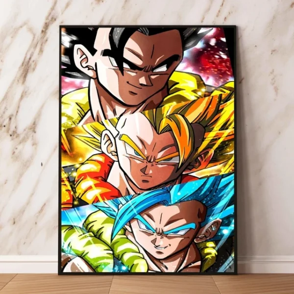 Hot Blooded Anime Dragon Ball White Kraft Paper Posters PO11062350
