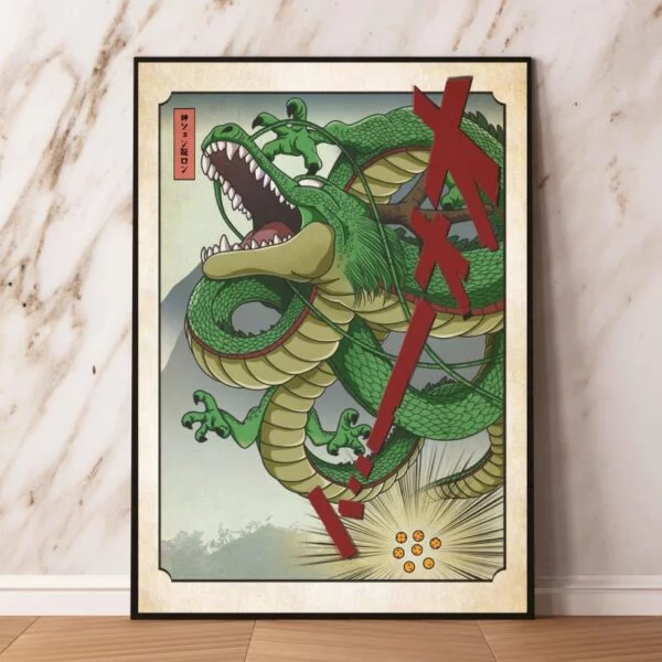 Japanese Anime Canvas Paintings Kakarot Shenron PO11062132
