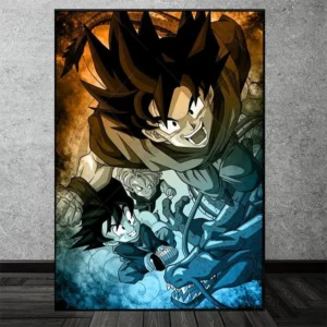 Japanese Anime Cartoon Canvas Painting Dragon Ball Goku WA07062108