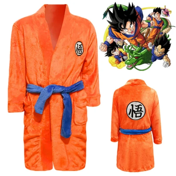Kids Adult Anime Son Goku Cosplay Costume Unisex Bathrobe CO07062437